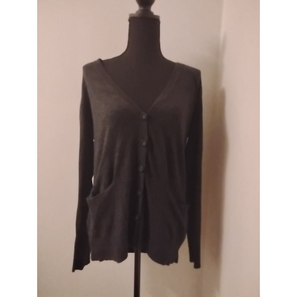Ann Taylor Loft Womens Long Sleeve Black Blouse